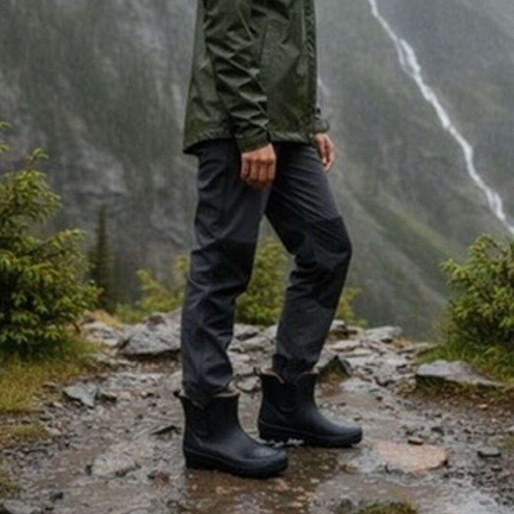 NWT!! "CHOOKA" Rubber Ankle Boots,‎ Size 6, Classic Chelsea Boot, Rainboot
